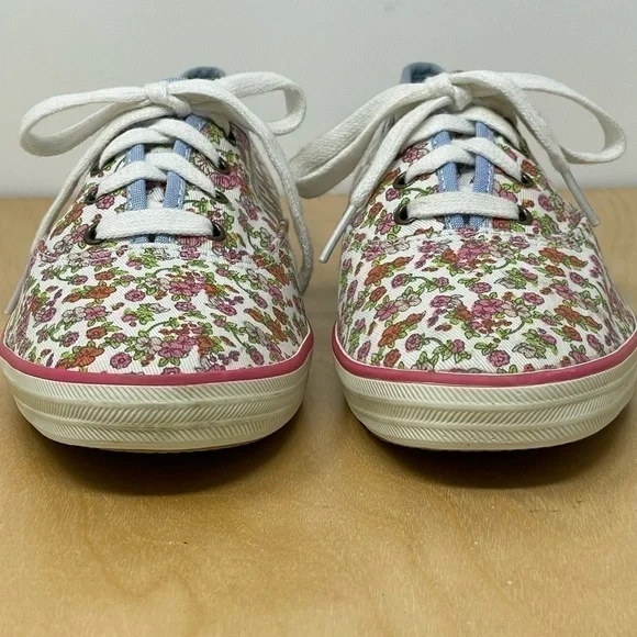 KEDS Floral Pattern Lace Up Sneakers Size 7.5 - Picture 3 of 9